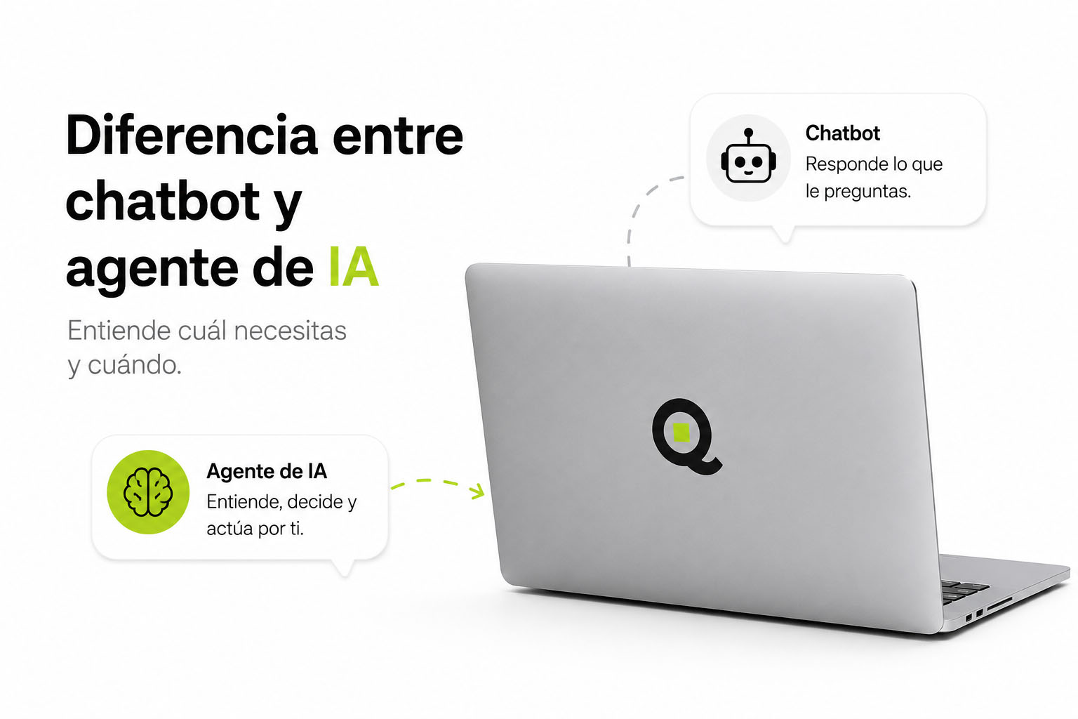 Diferencia entre chatbot y agente de IA: qué necesita realmente tu empresa