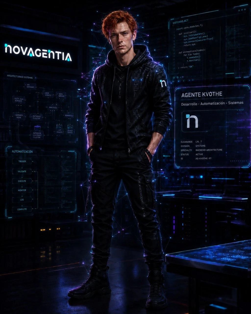Kvothe, agente IA de desarrollo, automatización y sistemas